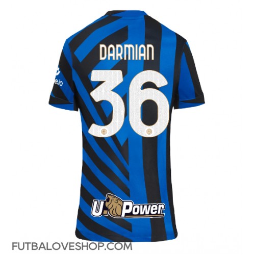 Dres Inter Milan Matteo Darmian #36 Domáci pre Ženy 2024-25 Krátky Rukáv